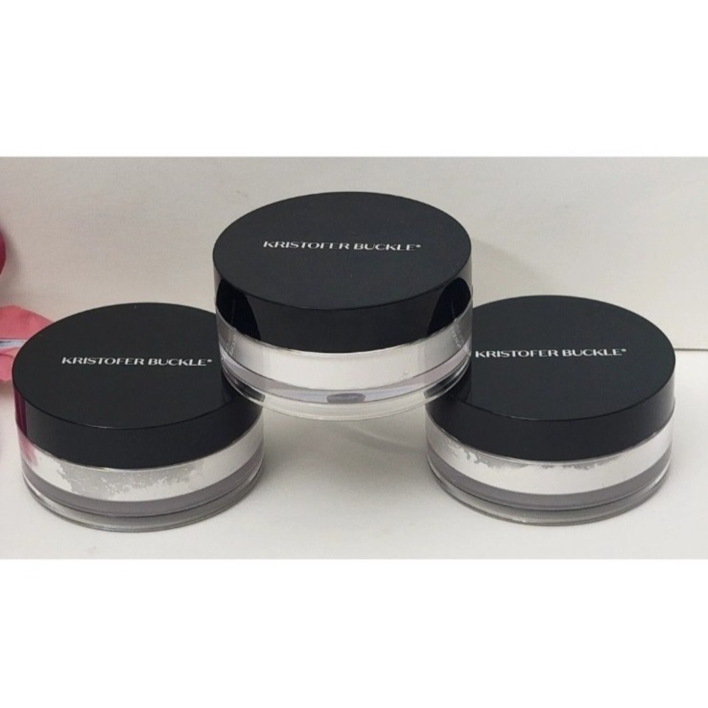 Lot of 3 Kristopher Buckle Translucent Loose Setting Powder 0.37 oz. New No Box